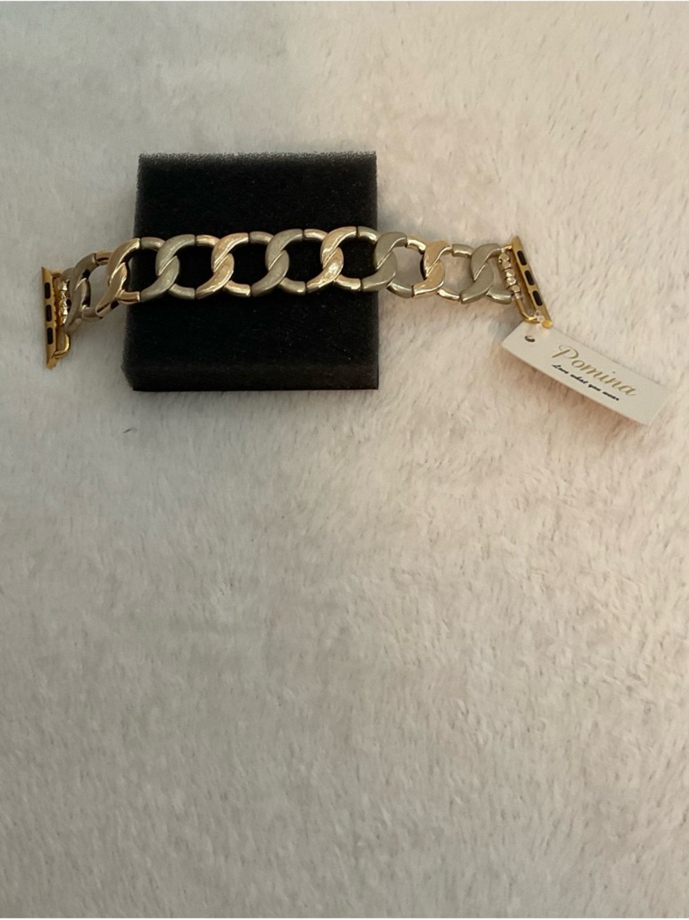 Domina Two-Tone Curb Link Bracelet - Gold & Silver